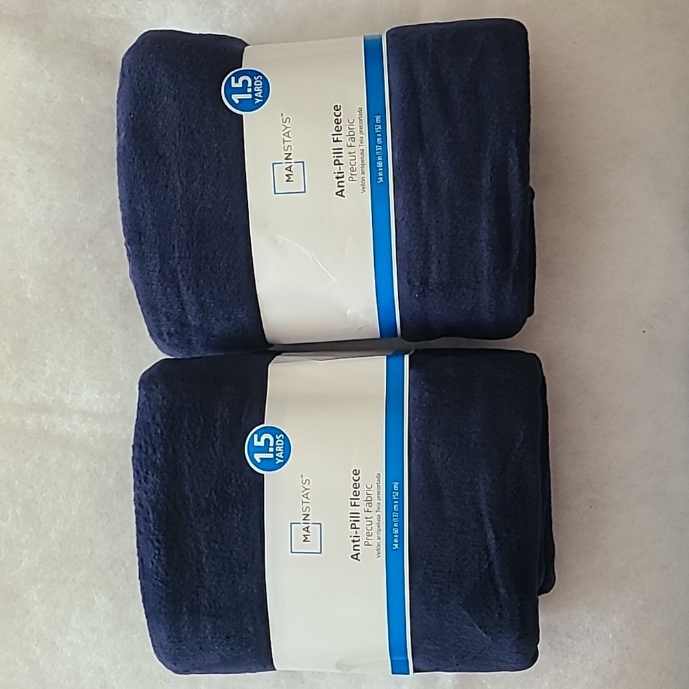 Mainstays Anti-Pill Fleece 3 yards total of Precut Fabric